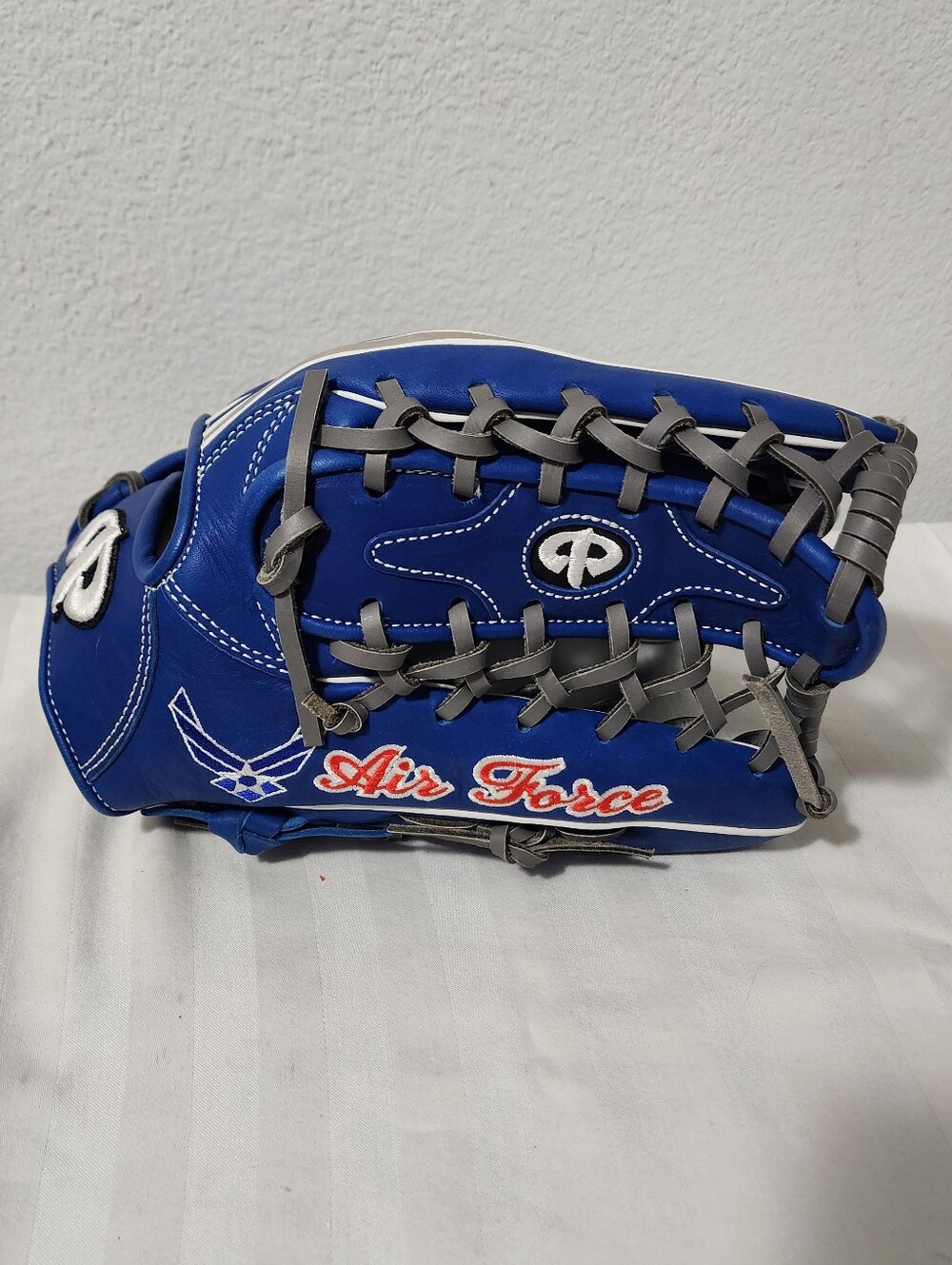 Air Force Embroidered Blue Baseball Glove